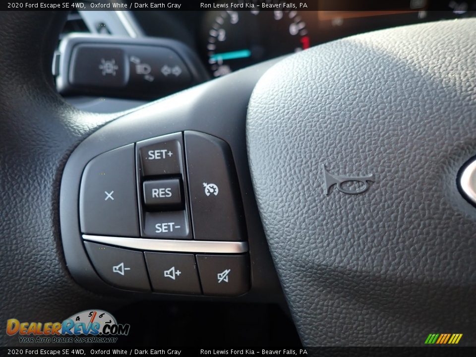 2020 Ford Escape SE 4WD Oxford White / Dark Earth Gray Photo #19
