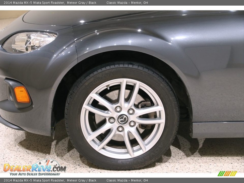 2014 Mazda MX-5 Miata Sport Roadster Meteor Gray / Black Photo #18