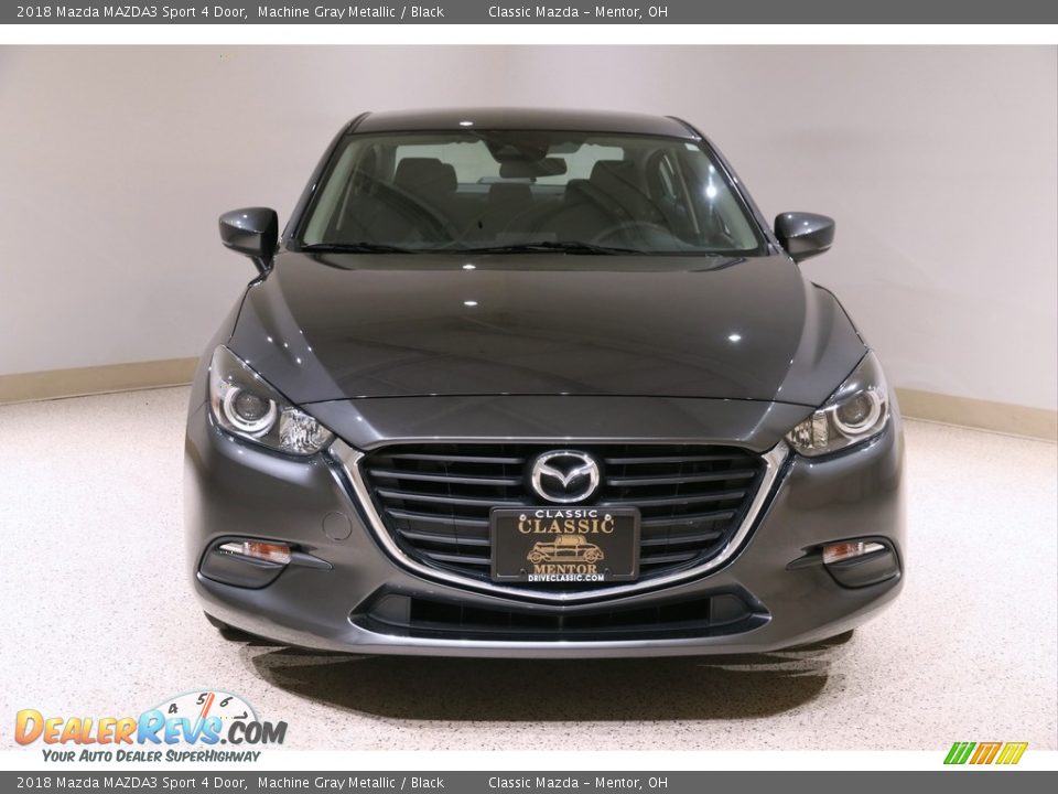 2018 Mazda MAZDA3 Sport 4 Door Machine Gray Metallic / Black Photo #2