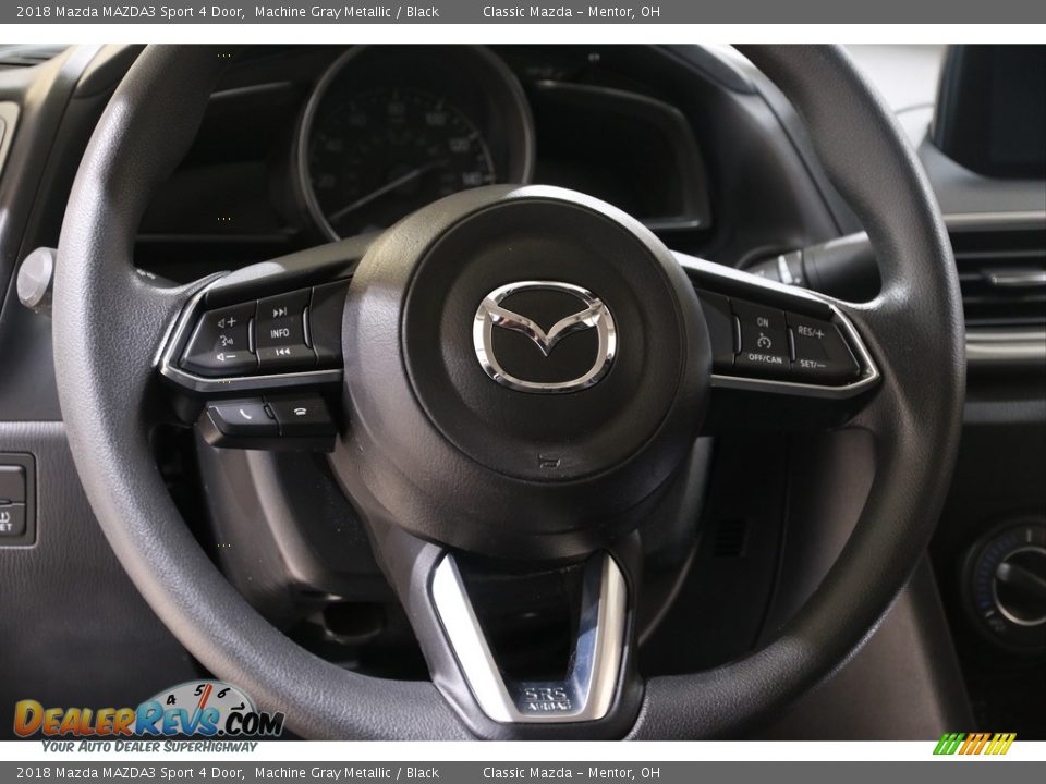 2018 Mazda MAZDA3 Sport 4 Door Machine Gray Metallic / Black Photo #7