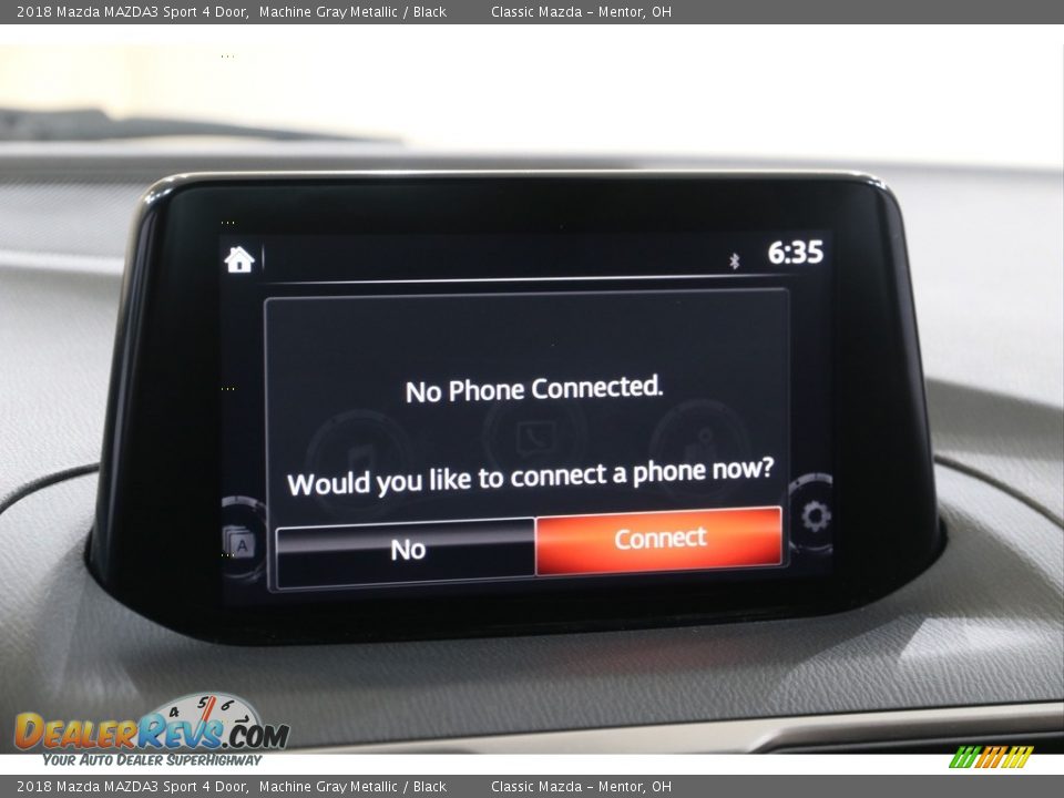 2018 Mazda MAZDA3 Sport 4 Door Machine Gray Metallic / Black Photo #10