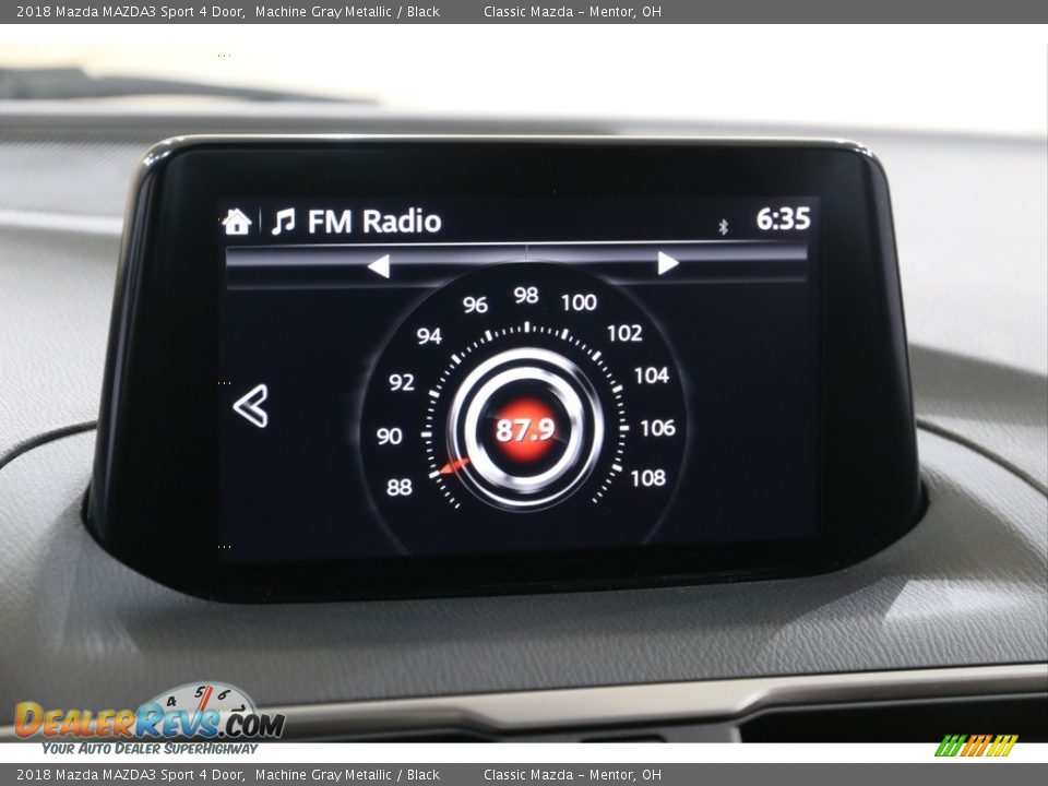 2018 Mazda MAZDA3 Sport 4 Door Machine Gray Metallic / Black Photo #11