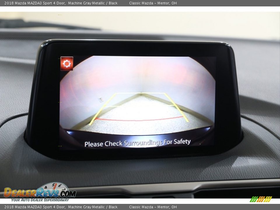 2018 Mazda MAZDA3 Sport 4 Door Machine Gray Metallic / Black Photo #12