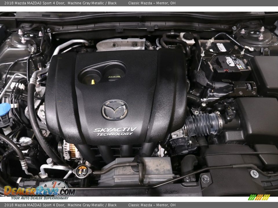 2018 Mazda MAZDA3 Sport 4 Door Machine Gray Metallic / Black Photo #20