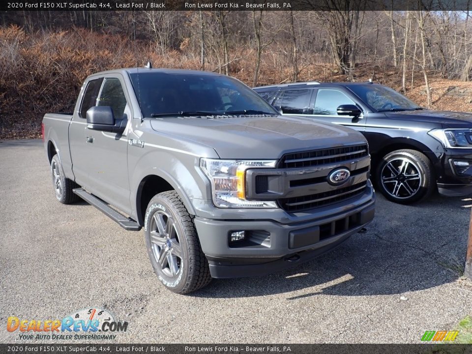 2020 Ford F150 XLT SuperCab 4x4 Lead Foot / Black Photo #3