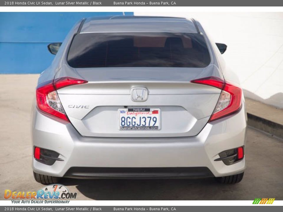 2018 Honda Civic LX Sedan Lunar Silver Metallic / Black Photo #11