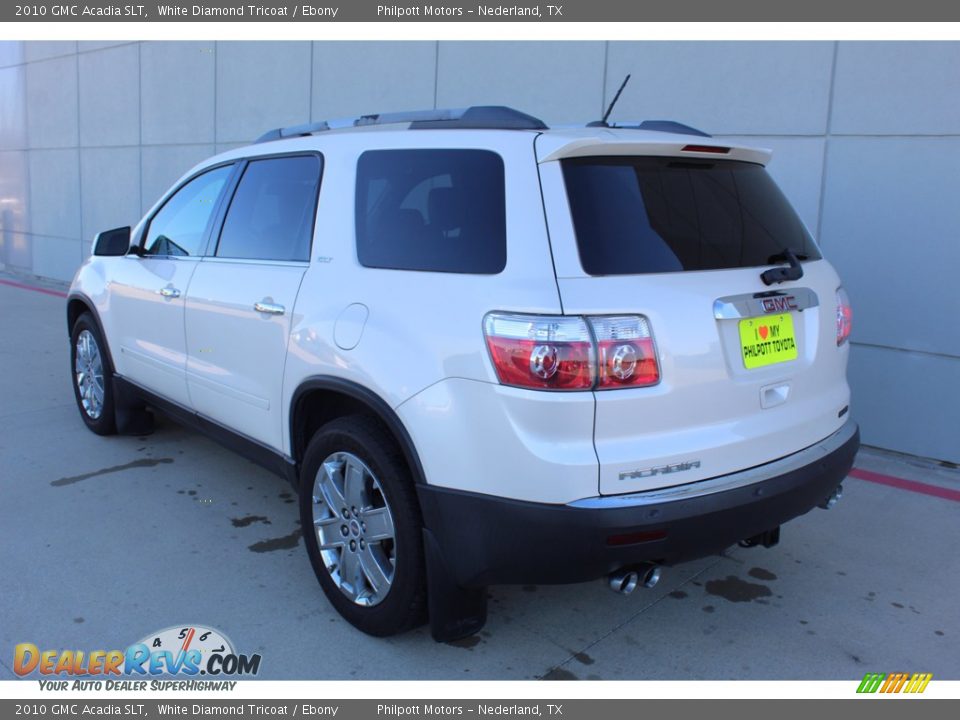 2010 GMC Acadia SLT White Diamond Tricoat / Ebony Photo #6
