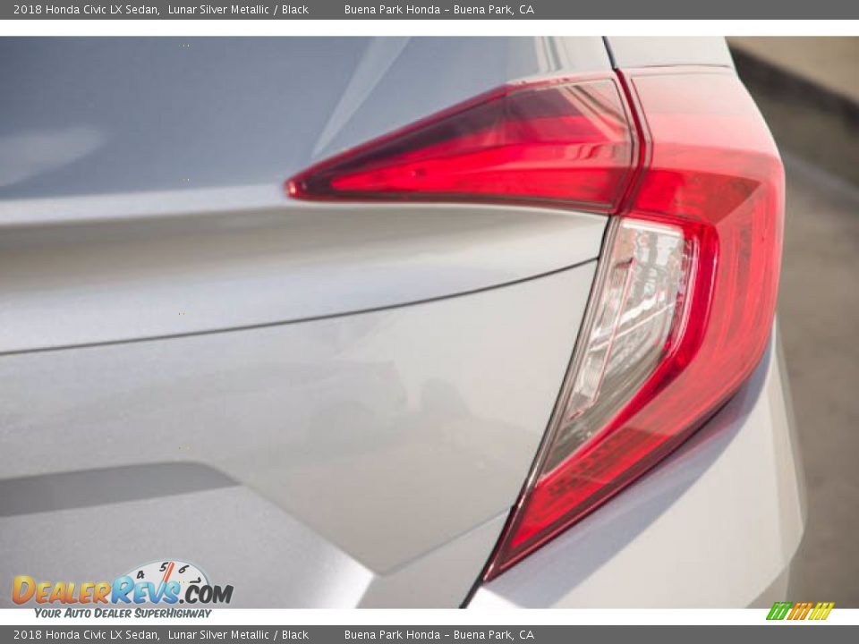 2018 Honda Civic LX Sedan Lunar Silver Metallic / Black Photo #13