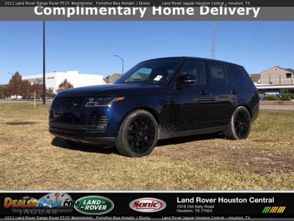 2021 Land Rover Range Rover P525 Westminster Portofino Blue Metallic / Ebony Photo #1