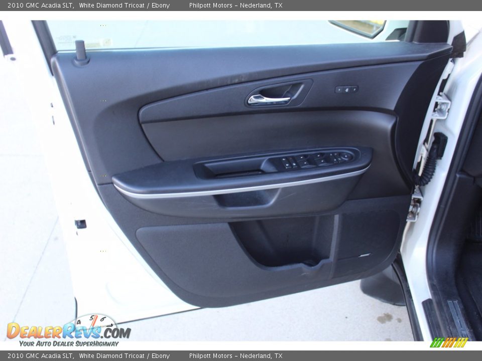 2010 GMC Acadia SLT White Diamond Tricoat / Ebony Photo #9