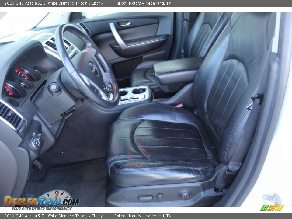 2010 GMC Acadia SLT White Diamond Tricoat / Ebony Photo #10