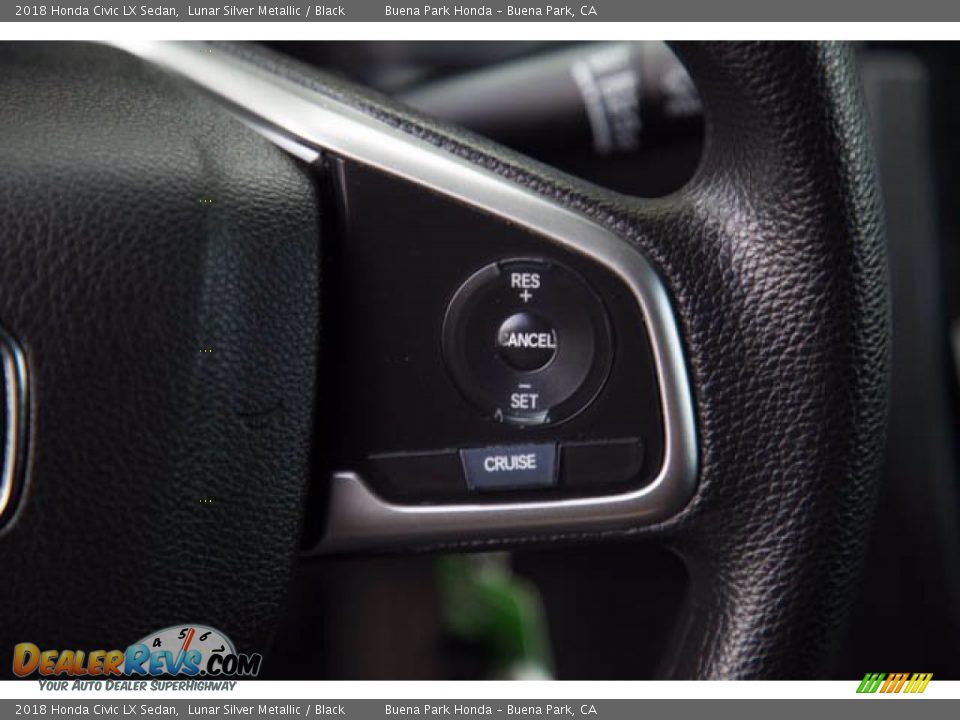 2018 Honda Civic LX Sedan Lunar Silver Metallic / Black Photo #17