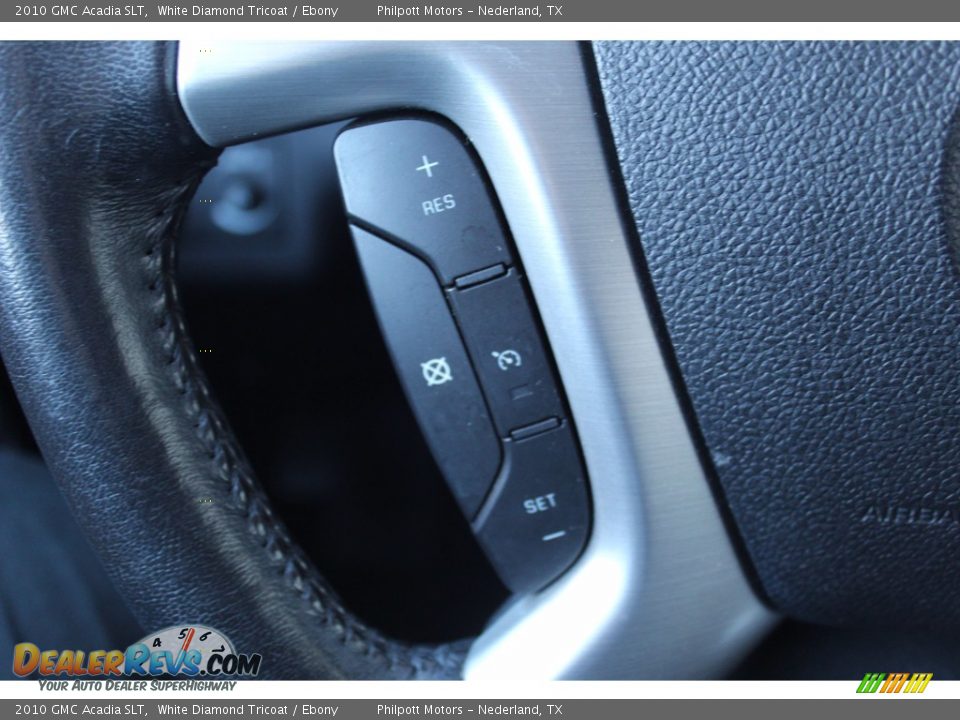 2010 GMC Acadia SLT White Diamond Tricoat / Ebony Photo #11