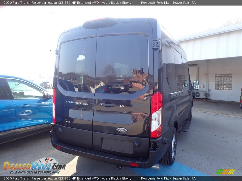 2020 Ford Transit Passenger Wagon XLT 350 MR Extended AWD Agate Black / Ebony Photo #2