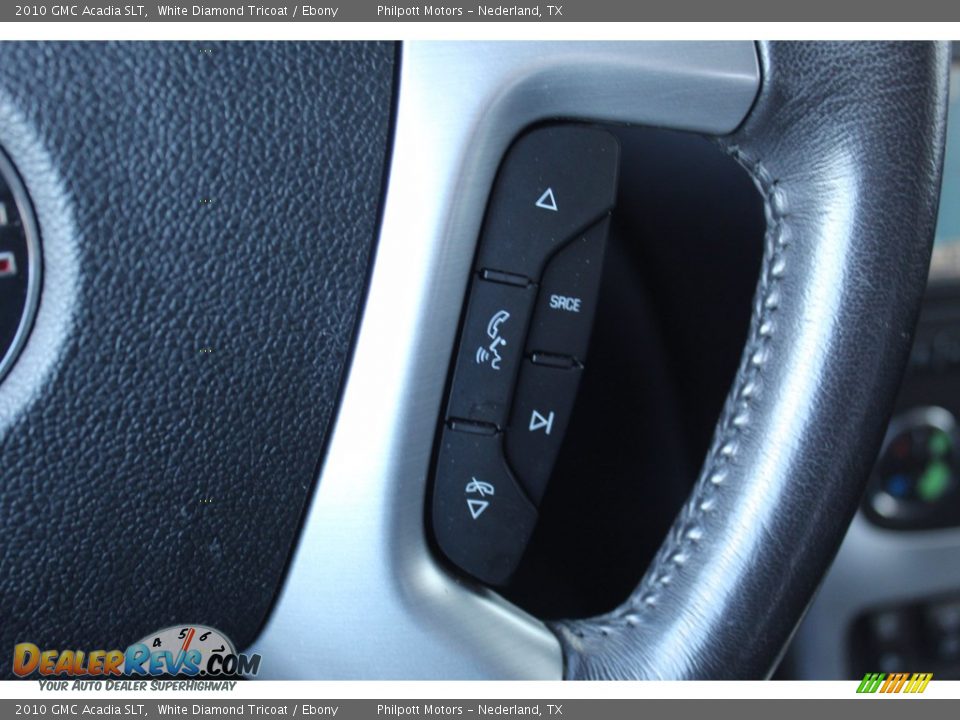 2010 GMC Acadia SLT White Diamond Tricoat / Ebony Photo #12