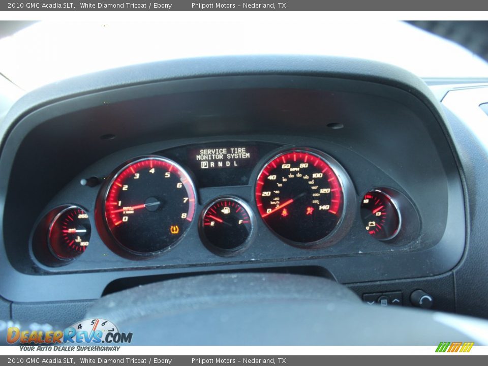 2010 GMC Acadia SLT White Diamond Tricoat / Ebony Photo #13