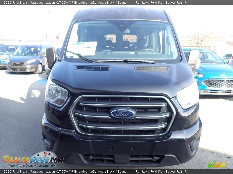 2020 Ford Transit Passenger Wagon XLT 350 MR Extended AWD Agate Black / Ebony Photo #4