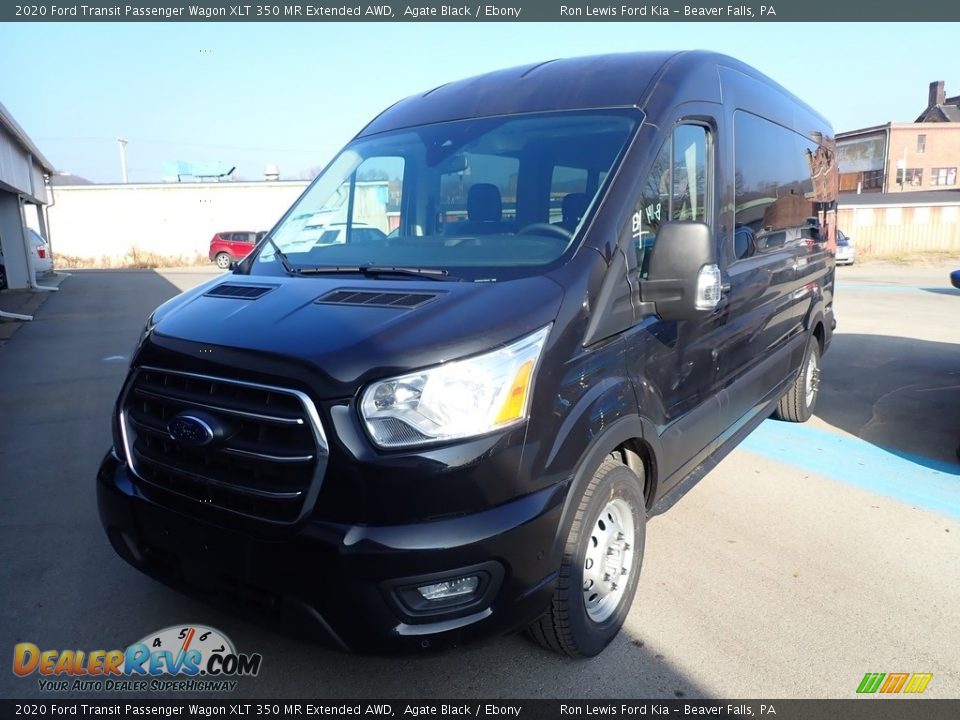 2020 Ford Transit Passenger Wagon XLT 350 MR Extended AWD Agate Black / Ebony Photo #5