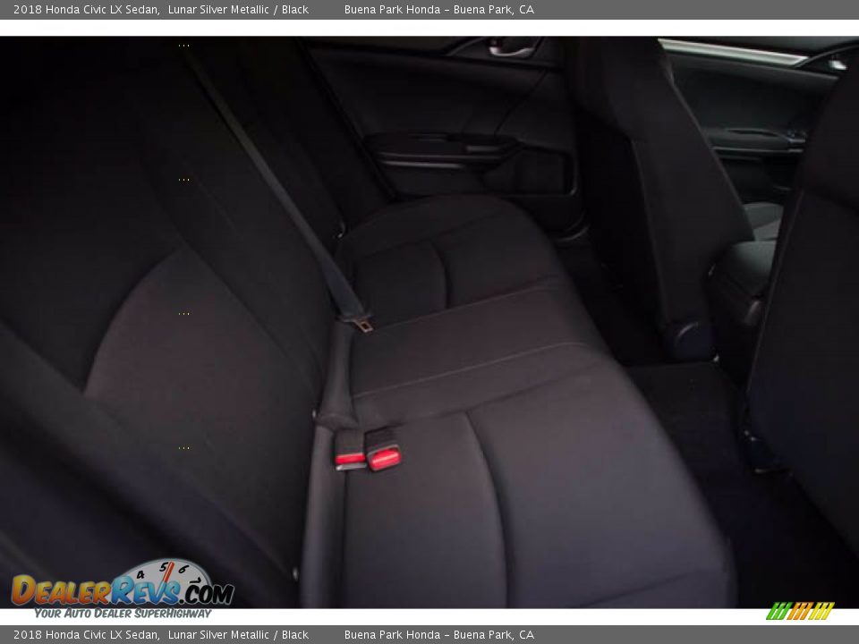 2018 Honda Civic LX Sedan Lunar Silver Metallic / Black Photo #22