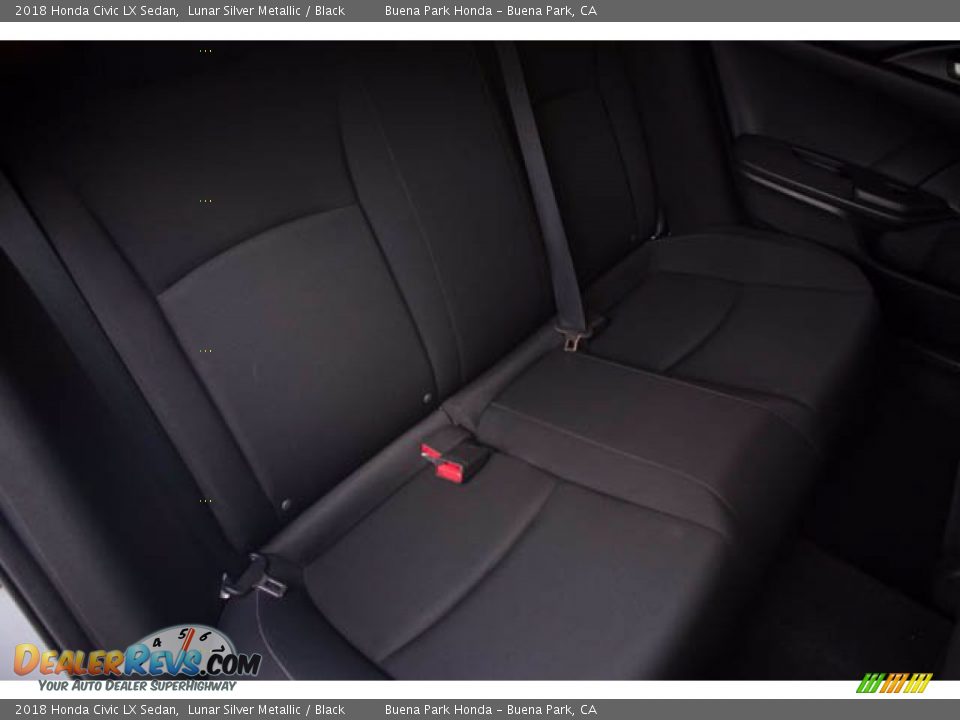 2018 Honda Civic LX Sedan Lunar Silver Metallic / Black Photo #23