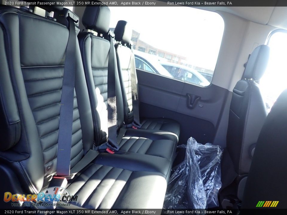 2020 Ford Transit Passenger Wagon XLT 350 MR Extended AWD Agate Black / Ebony Photo #8