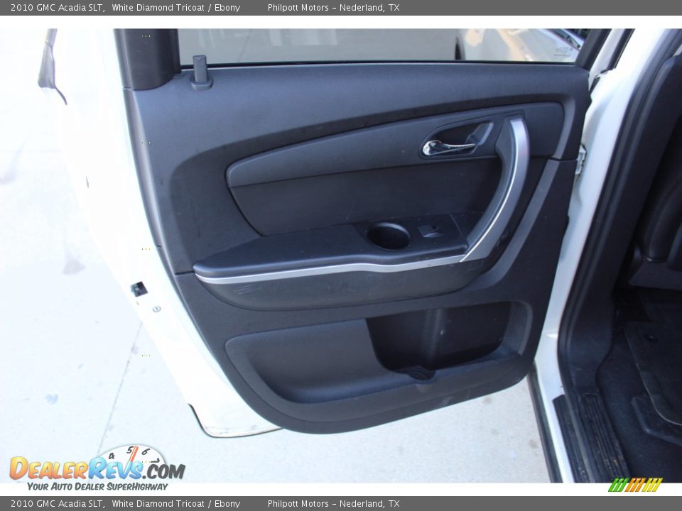 2010 GMC Acadia SLT White Diamond Tricoat / Ebony Photo #17