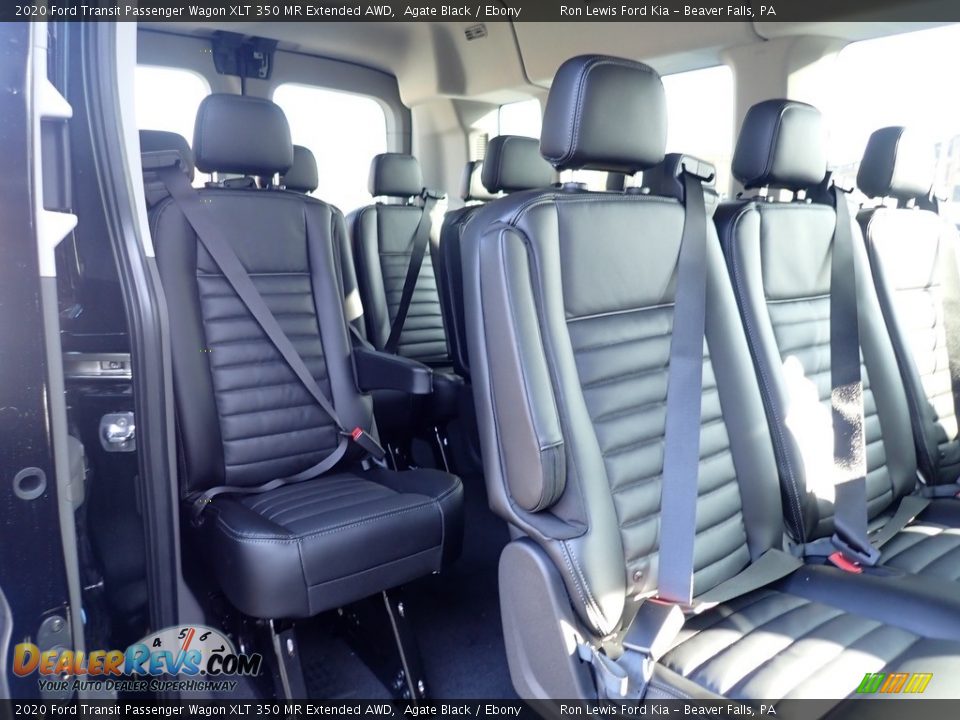 2020 Ford Transit Passenger Wagon XLT 350 MR Extended AWD Agate Black / Ebony Photo #9