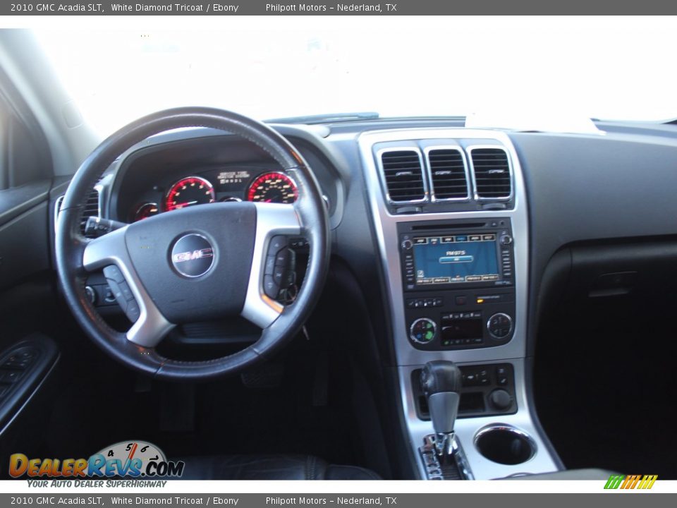 2010 GMC Acadia SLT White Diamond Tricoat / Ebony Photo #19
