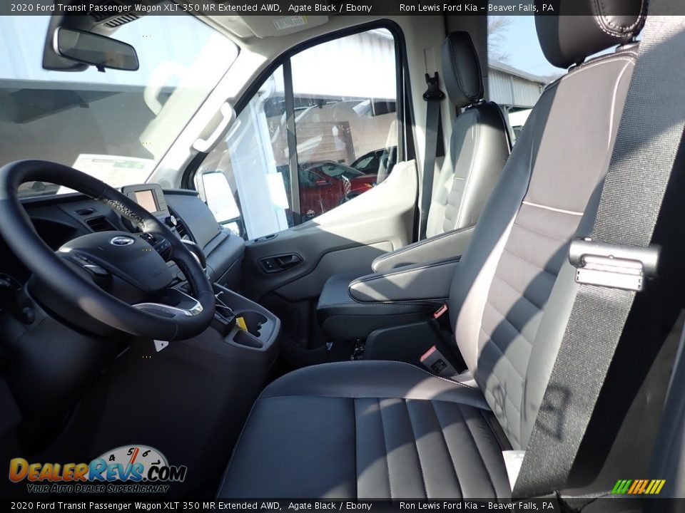 2020 Ford Transit Passenger Wagon XLT 350 MR Extended AWD Agate Black / Ebony Photo #10