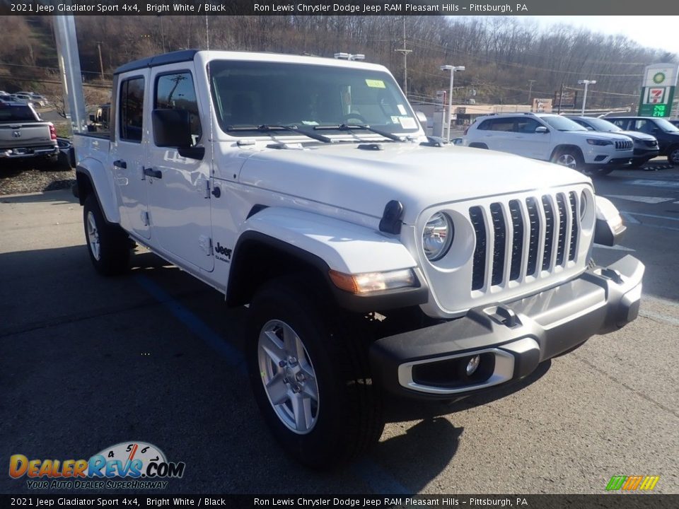 2021 Jeep Gladiator Sport 4x4 Bright White / Black Photo #3