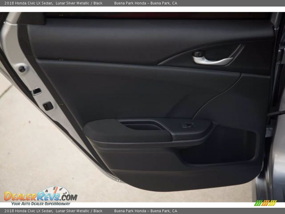 2018 Honda Civic LX Sedan Lunar Silver Metallic / Black Photo #31