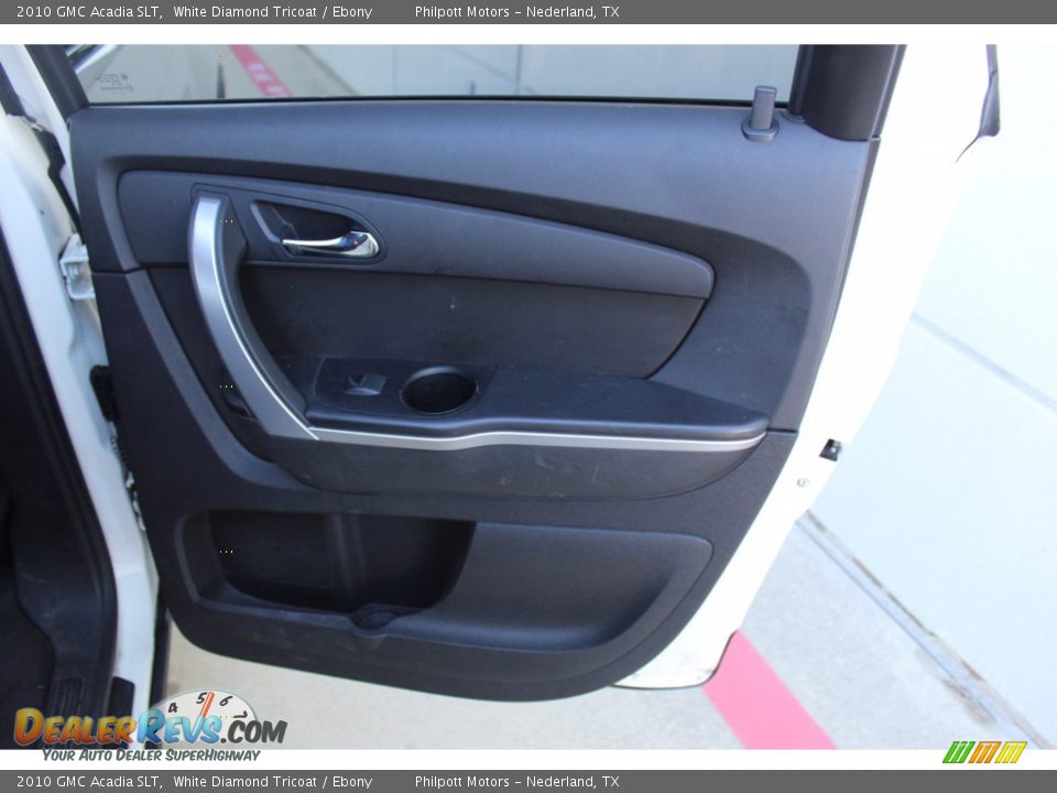 2010 GMC Acadia SLT White Diamond Tricoat / Ebony Photo #23