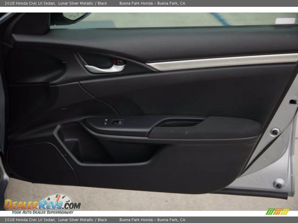 2018 Honda Civic LX Sedan Lunar Silver Metallic / Black Photo #33