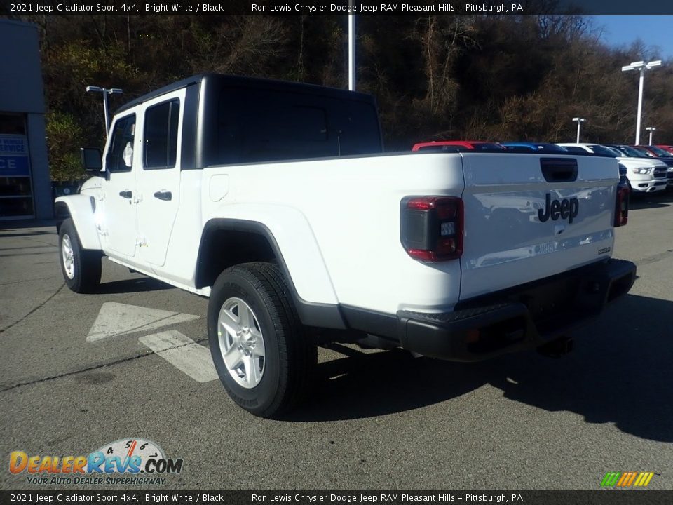 2021 Jeep Gladiator Sport 4x4 Bright White / Black Photo #7