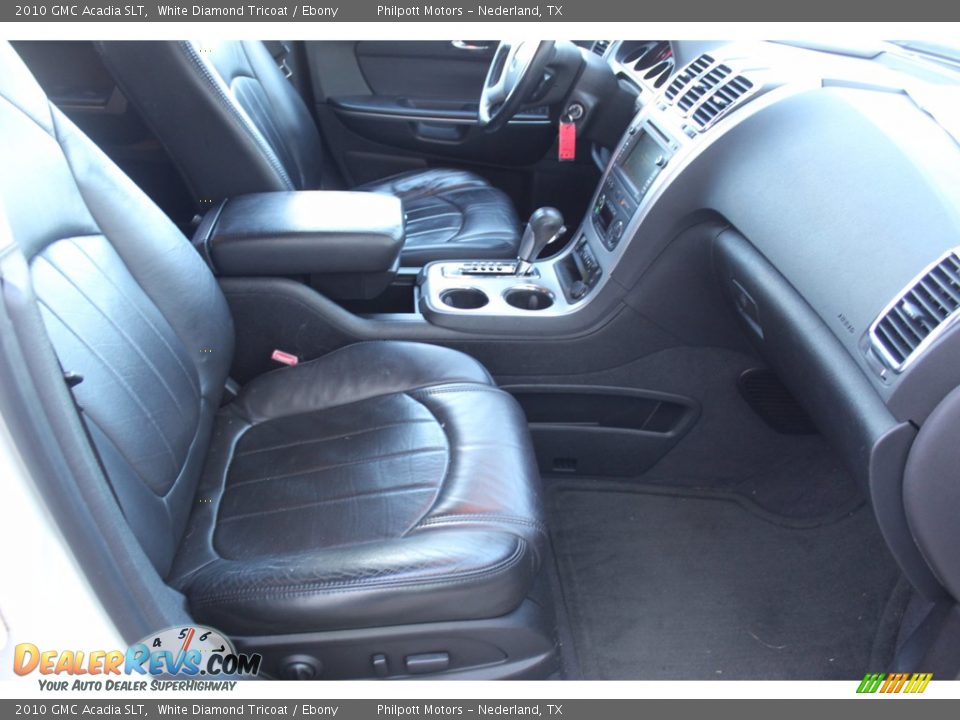 2010 GMC Acadia SLT White Diamond Tricoat / Ebony Photo #26