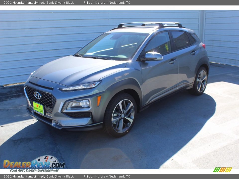2021 Hyundai Kona Limited Sonic Silver / Black Photo #4