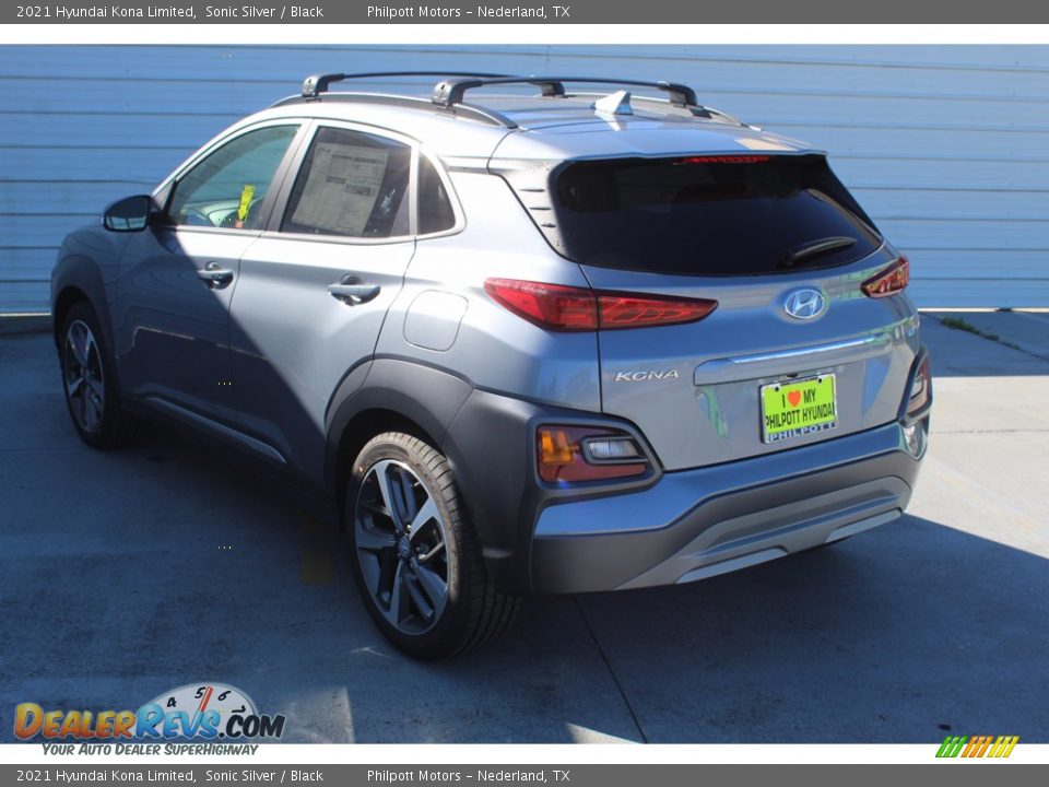2021 Hyundai Kona Limited Sonic Silver / Black Photo #6