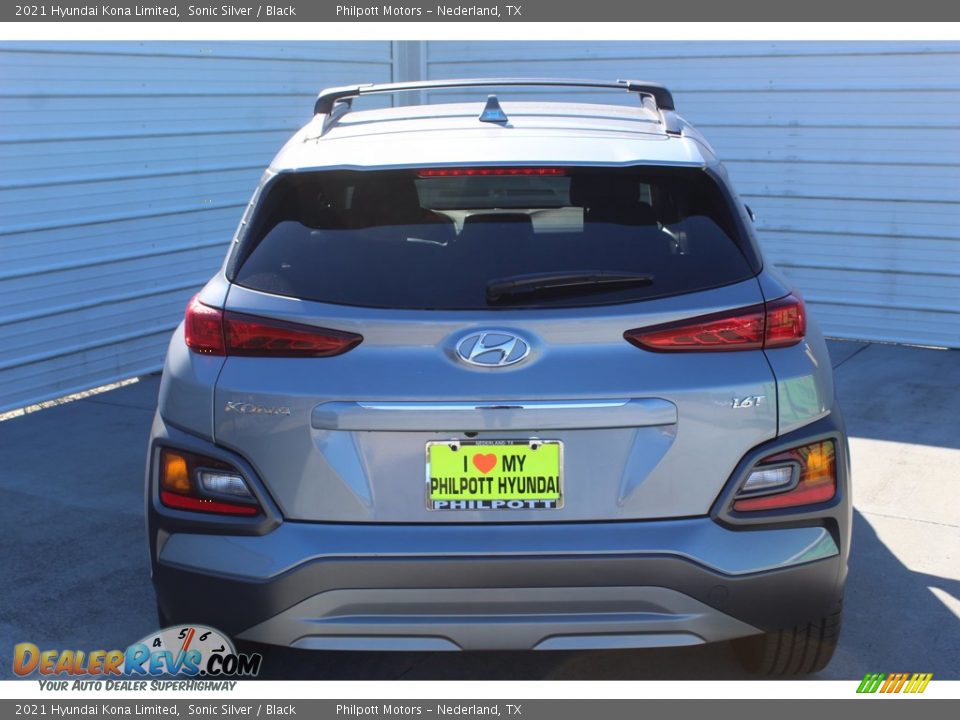 2021 Hyundai Kona Limited Sonic Silver / Black Photo #7