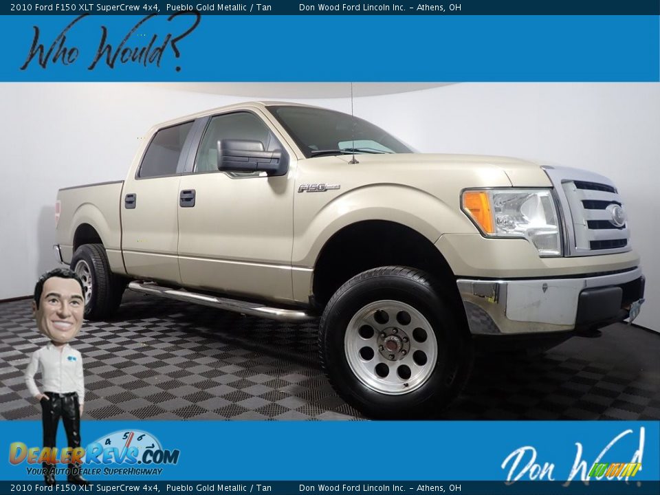 2010 Ford F150 XLT SuperCrew 4x4 Pueblo Gold Metallic / Tan Photo #1