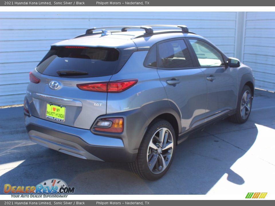 2021 Hyundai Kona Limited Sonic Silver / Black Photo #8