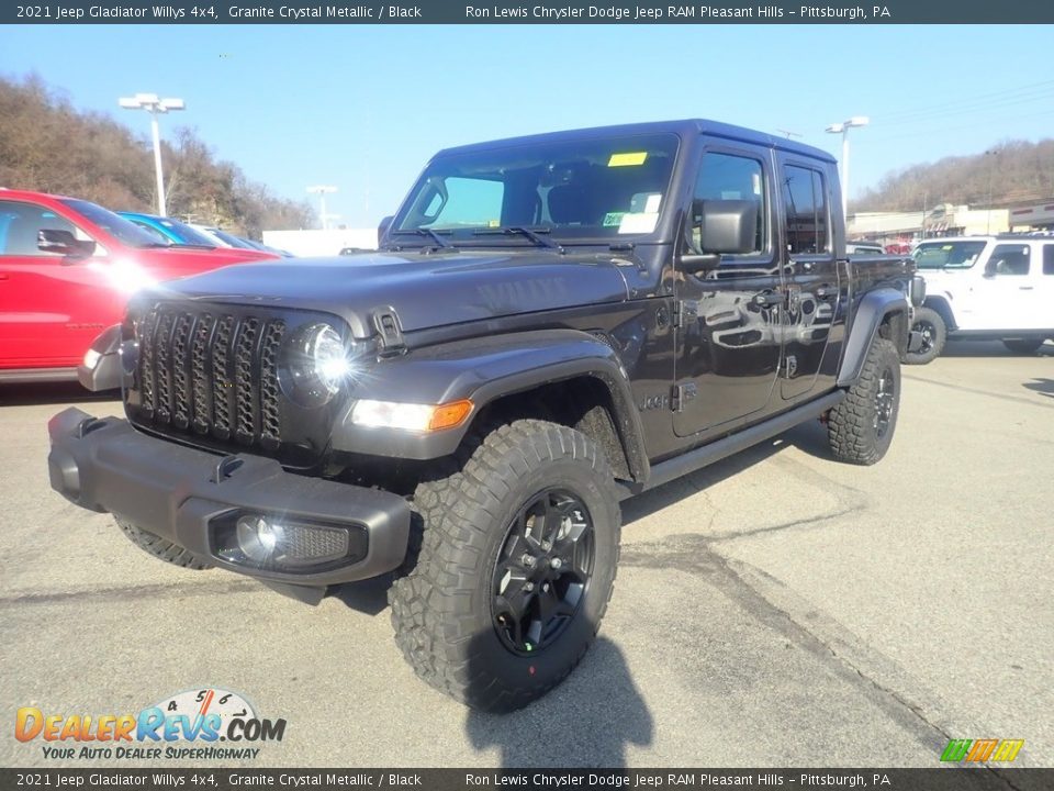 2021 Jeep Gladiator Willys 4x4 Granite Crystal Metallic / Black Photo #1
