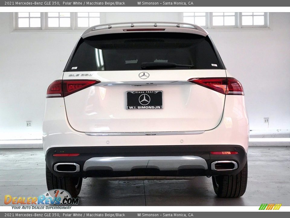 2021 Mercedes-Benz GLE 350 Polar White / Macchiato Beige/Black Photo #3