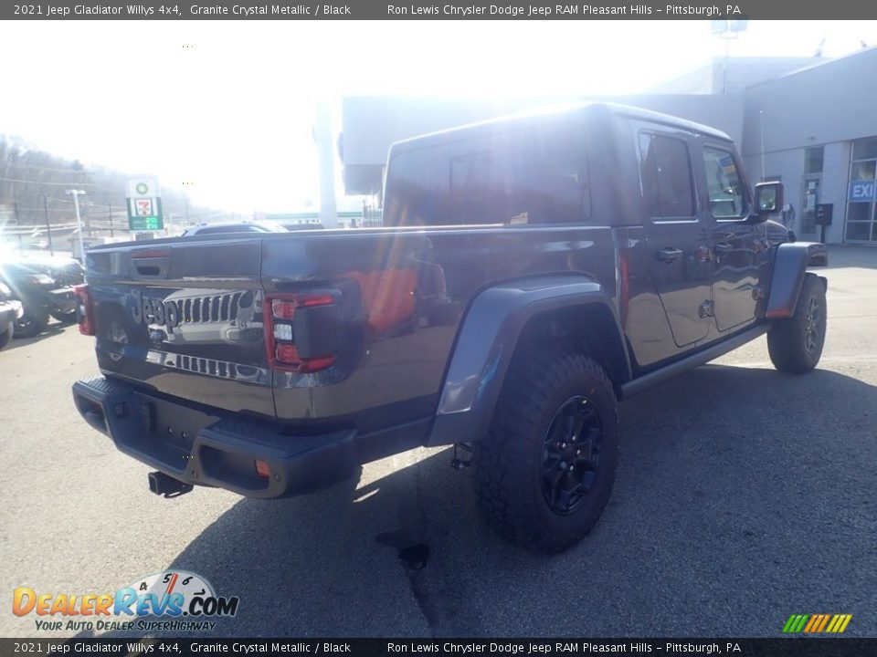 2021 Jeep Gladiator Willys 4x4 Granite Crystal Metallic / Black Photo #5