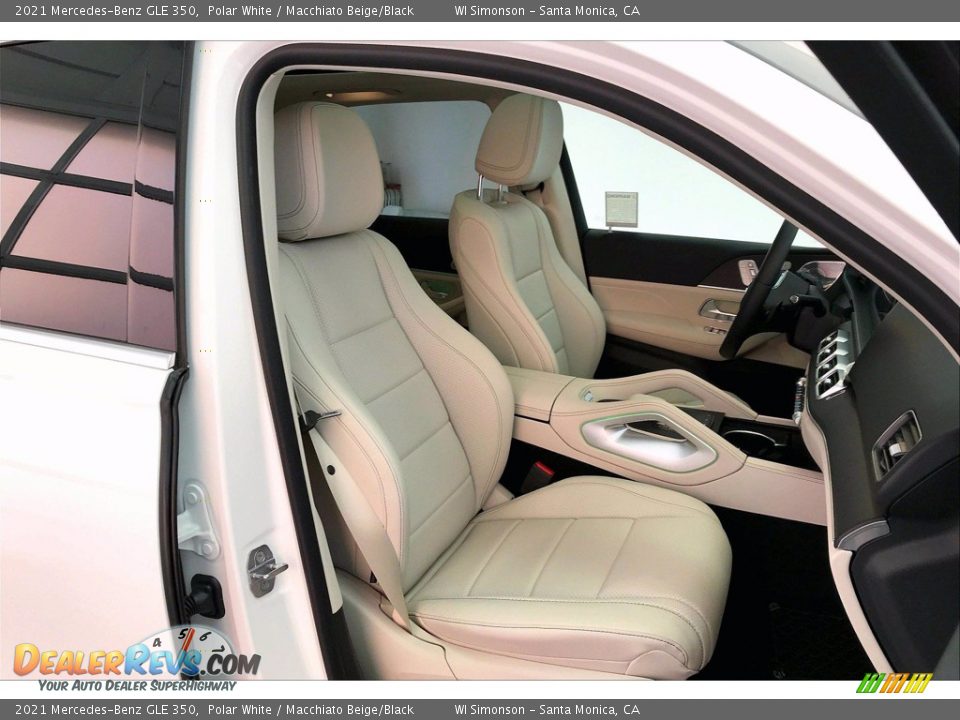 2021 Mercedes-Benz GLE 350 Polar White / Macchiato Beige/Black Photo #5