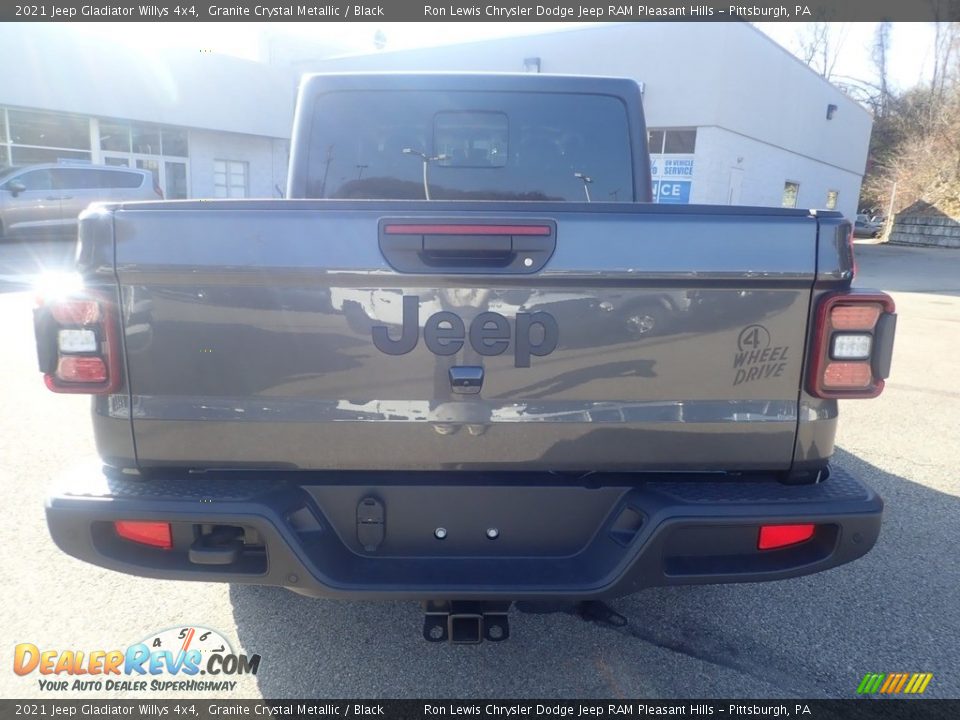 2021 Jeep Gladiator Willys 4x4 Granite Crystal Metallic / Black Photo #8