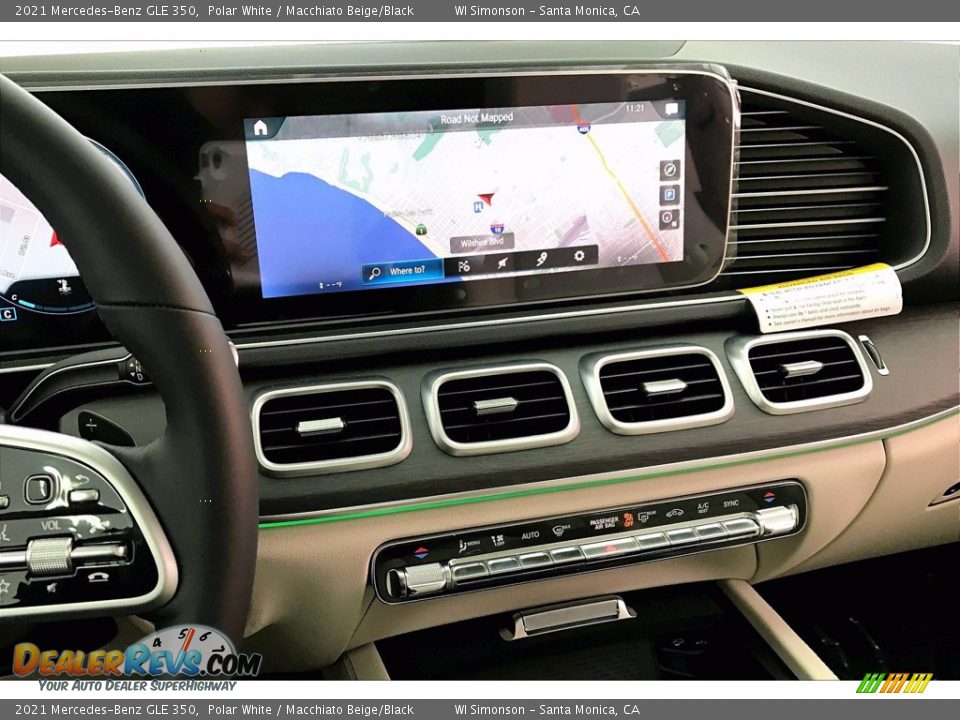 2021 Mercedes-Benz GLE 350 Polar White / Macchiato Beige/Black Photo #6