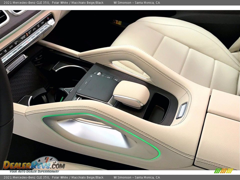 2021 Mercedes-Benz GLE 350 Polar White / Macchiato Beige/Black Photo #7