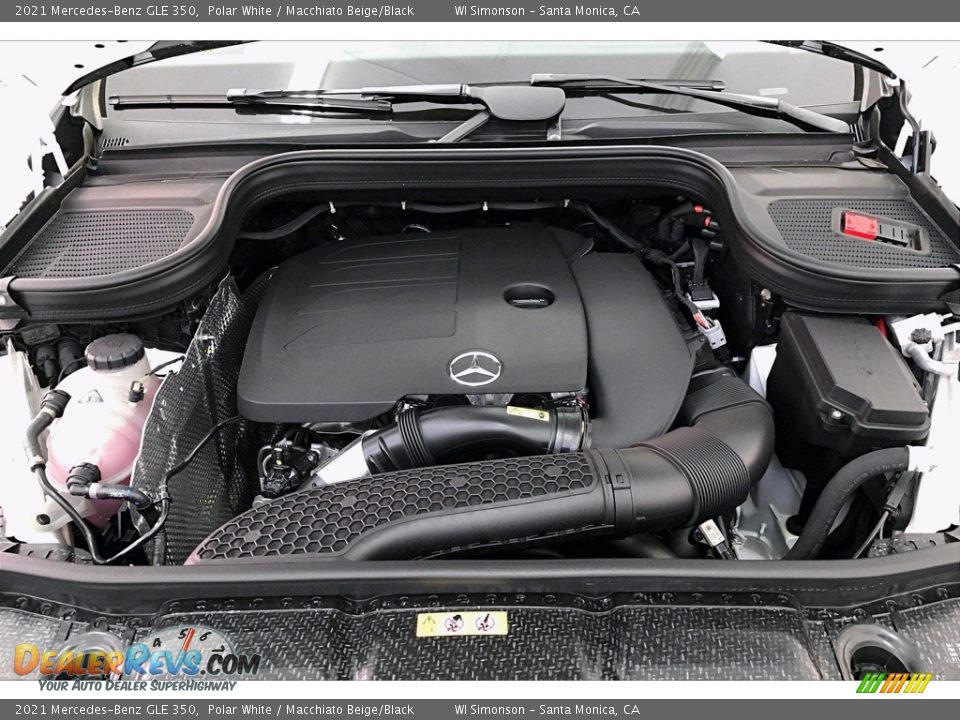 2021 Mercedes-Benz GLE 350 Polar White / Macchiato Beige/Black Photo #8