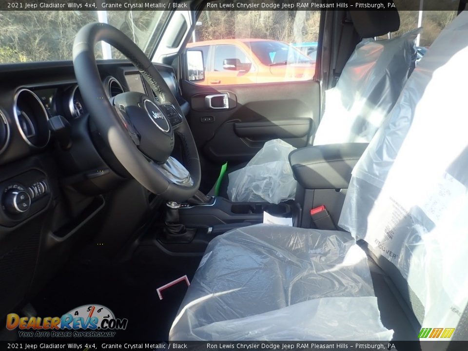 2021 Jeep Gladiator Willys 4x4 Granite Crystal Metallic / Black Photo #14