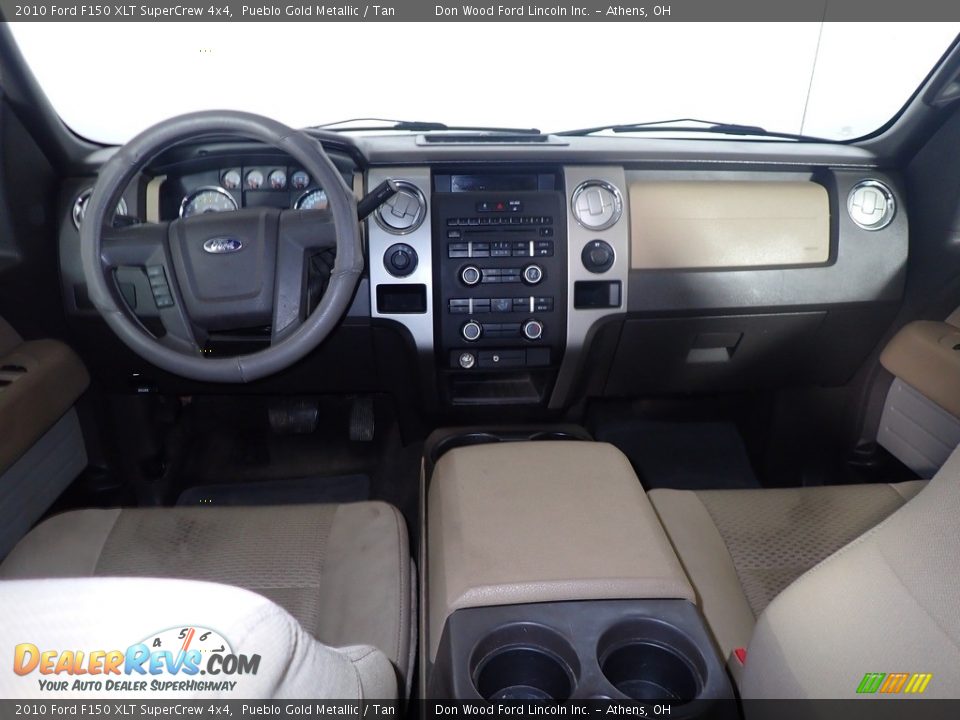 2010 Ford F150 XLT SuperCrew 4x4 Pueblo Gold Metallic / Tan Photo #21